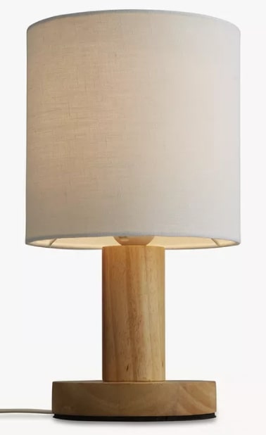 Slater Wood Touch Table Lamp, 18x31.5cm