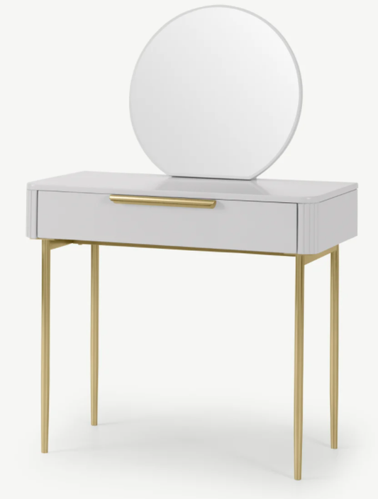 NO MIRROR EBRO DRESSING TABLE - GREY, 45x90x131cm