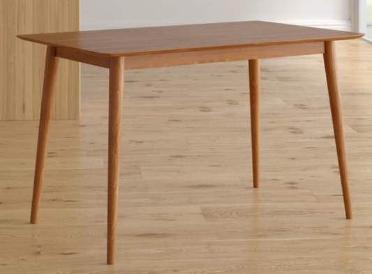 Kaylen Mid Century Modern Wood Dining Table, 120x74.93x73.6cm