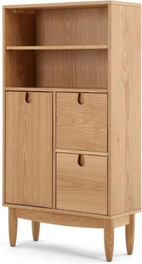 made.com Oak Penn Tallboy, 25 x 60 x 110cm