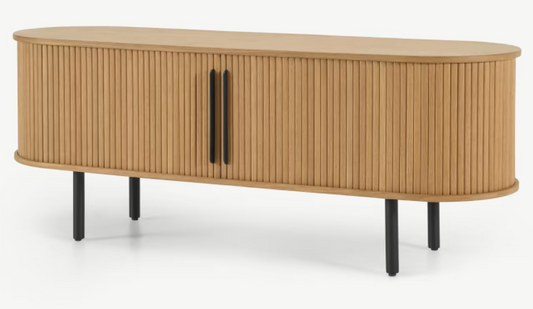 MADE.COM TAMBO MEDIA UNIT IN OAK, 45x150x58cm