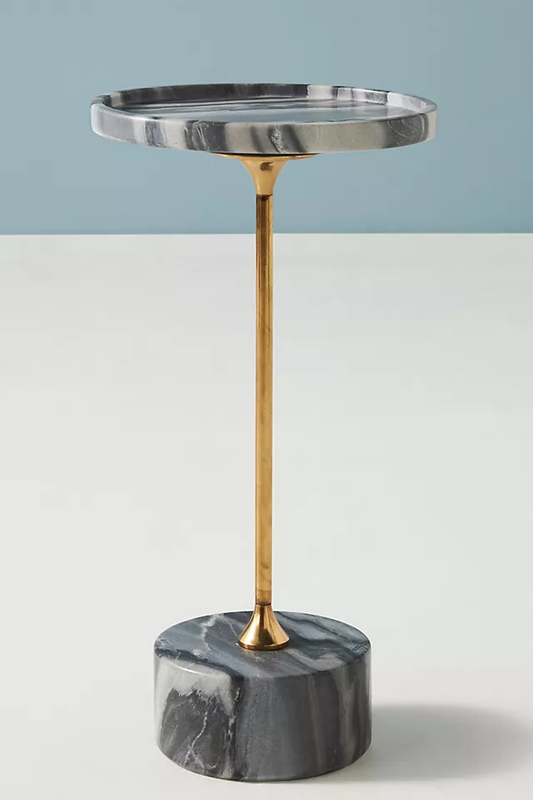Marble End Table, 0x20.32x53.34cm