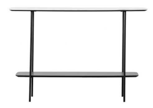 Ludworth Console Table White Marble, 120x40x80cm