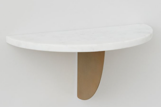 Marble wall shelf, 15x30x13cm