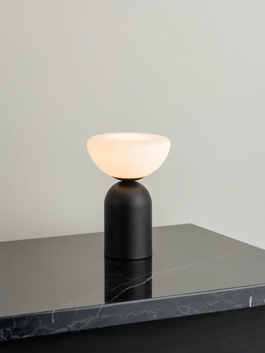 Silio 1 light matt black table lamp