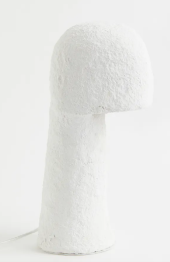 Small papier-maché table lamp