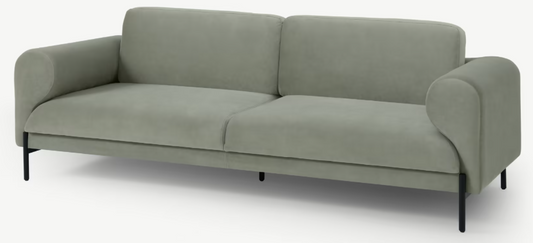 Orsel 3 Seater Sofa Sage Green, 88x230x79cm