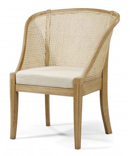 LYON OAK BEDROOM CHAIR, 52x54x90cm