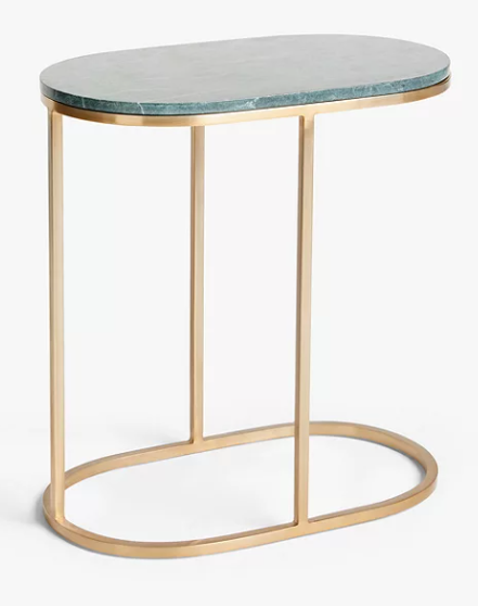 Link Marble Sofa Side Table, 32.5x55x59.5cm