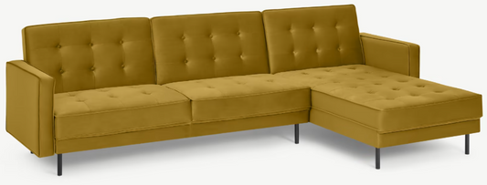 Rosslyn Right Hand Facing Chaise End Click Clack Sofa Bed, 166x828x284cm