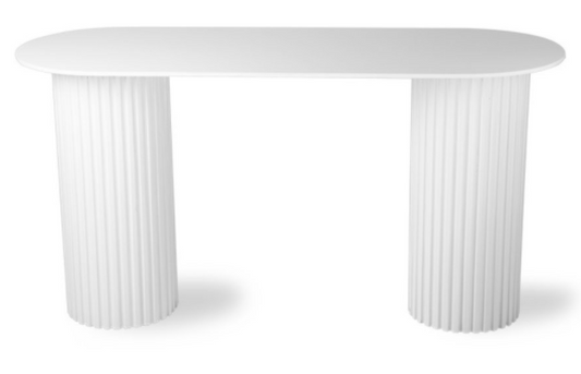 Pillar Console table oval, 50x140x72cm