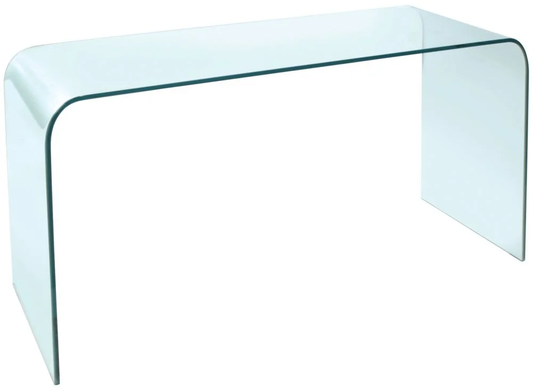 Pure Glass Arc Console Table, 43x125x68.5cm