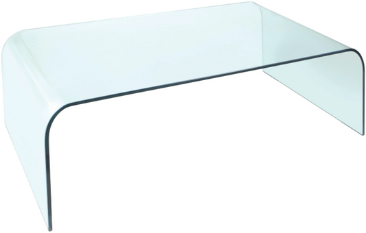 Pure Glass Arc Coffee Table, 60x110x38.5cm