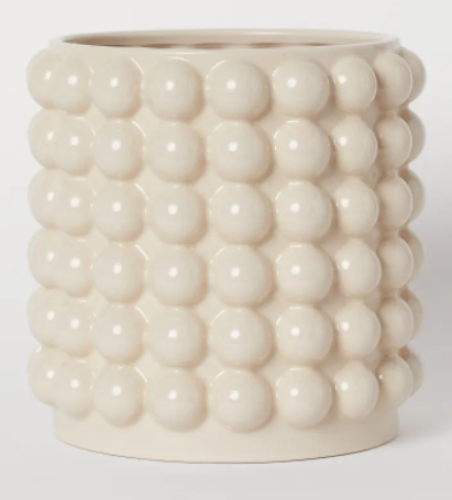 Large bubbled plant pot