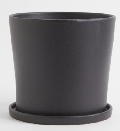 Large plant pot and saucer