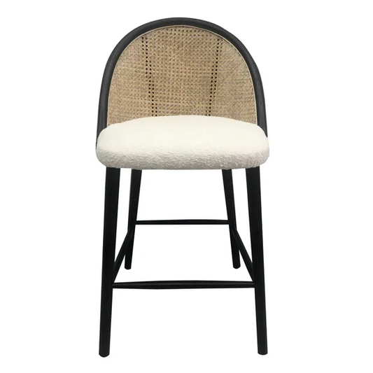 Luella Cane Bar Stool, 57x53x 7cm