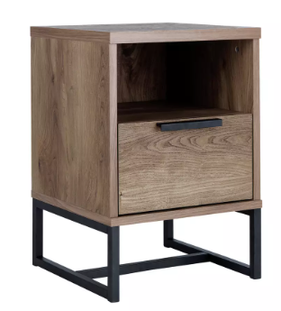 Nomad 1 Drawer Bedside Table, 40x40x57.5cm