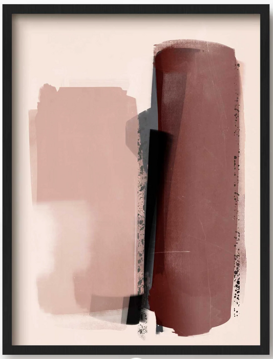Pink Shades Abstract Art Print 40 x 50