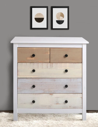 Magda nightstand with 5 drawers, 40x79x80cm