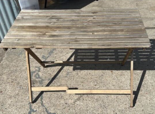 Outdoor Wooden Table, 60x110x75cm