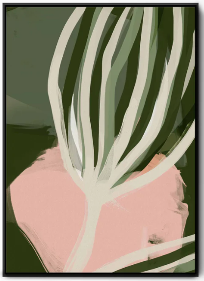 Wild Days Framed Abstract Canvas Art 71.4 x 101.60
