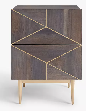 Mendel Bedside Table, 40x41.5x55cm