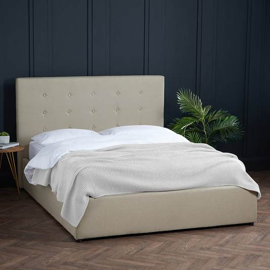 Lucca Plus 4.6 Double Bed Beige, 156x113x208cm