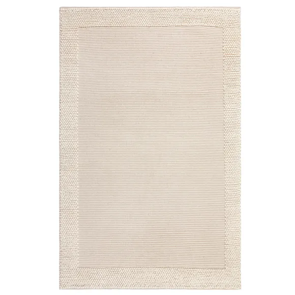 Pebble Wool Border Rug, 230x160cm