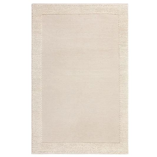 Pebble Wool Border Rug, 230x160cm