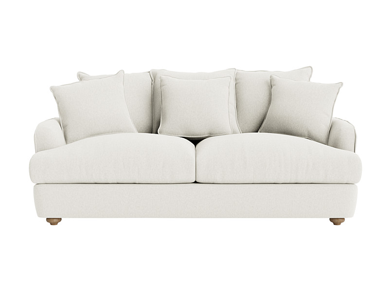 Medium Smooch Sofa In Linen, 236x104x93cm