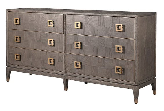 ASTOR 6 DRAWER CHEST, 91x180x45cm