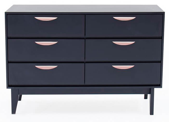 Luna Dressing Chest - 6 Drawer, 83x122x40cm