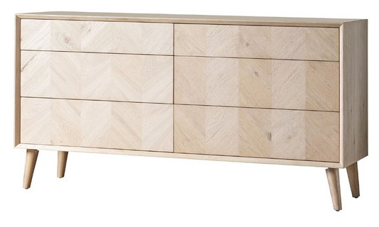 Milano 6 Drawer Chest, 70x134.5x45cm