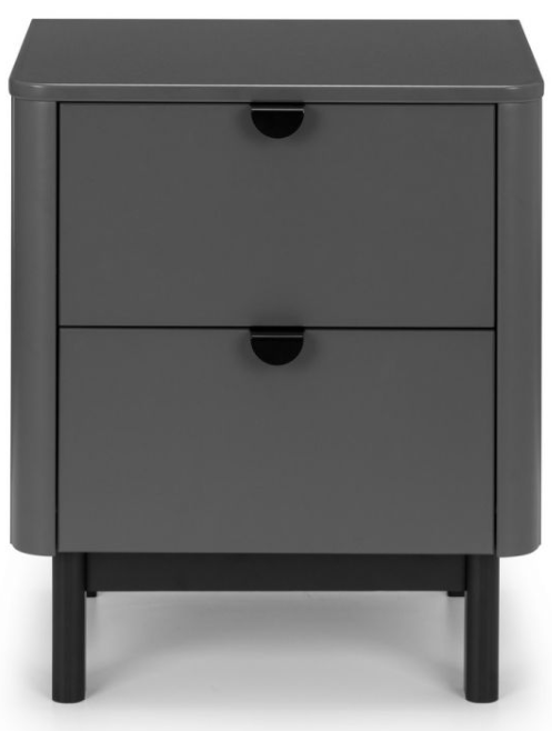CHLOE 2 DRAWER BEDSIDE, 46x34x53cm