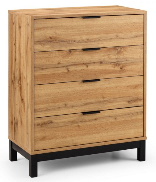 BALI 4 DRAWER CHEST, 80x40x97cm