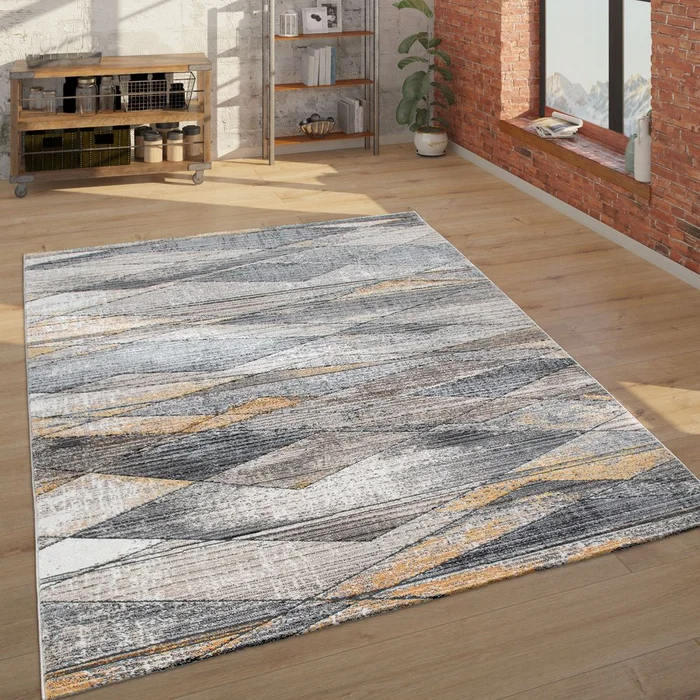 Anarii Flatweave Yellow/Grey, 400 x 300cm
