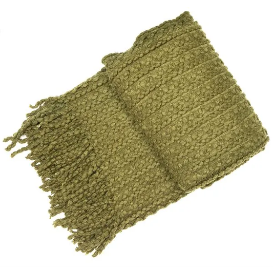 Malini Brixton Olive Throw