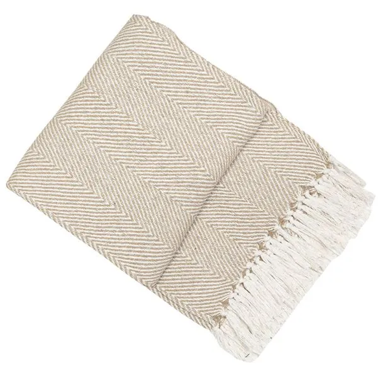 Malini Kampala Taupe Throw