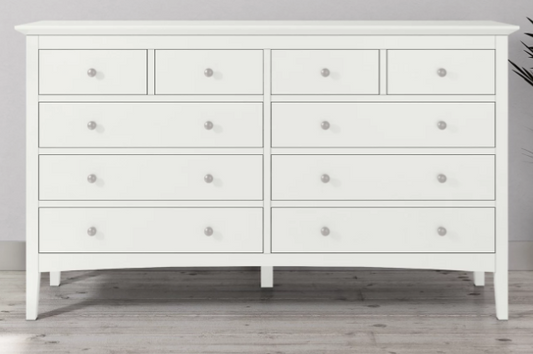Hastings Wide 10 Drawer Chest, 159.5x44x94cm