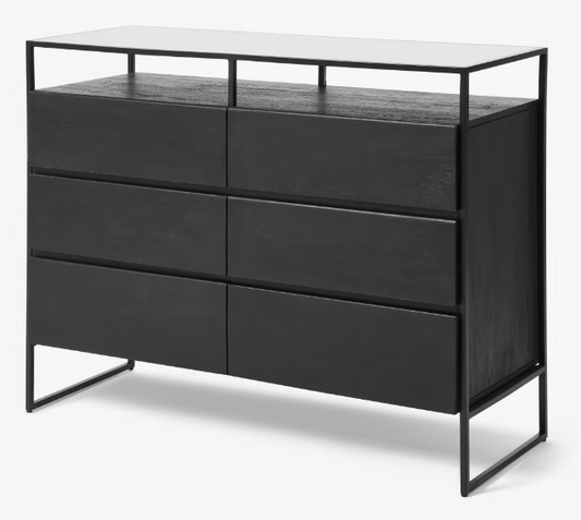 Kilby Wide Chest of Drawers, 118x45x97cm