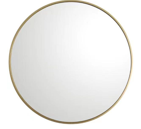 GOLD ROUND METAL MIRROR 80CM