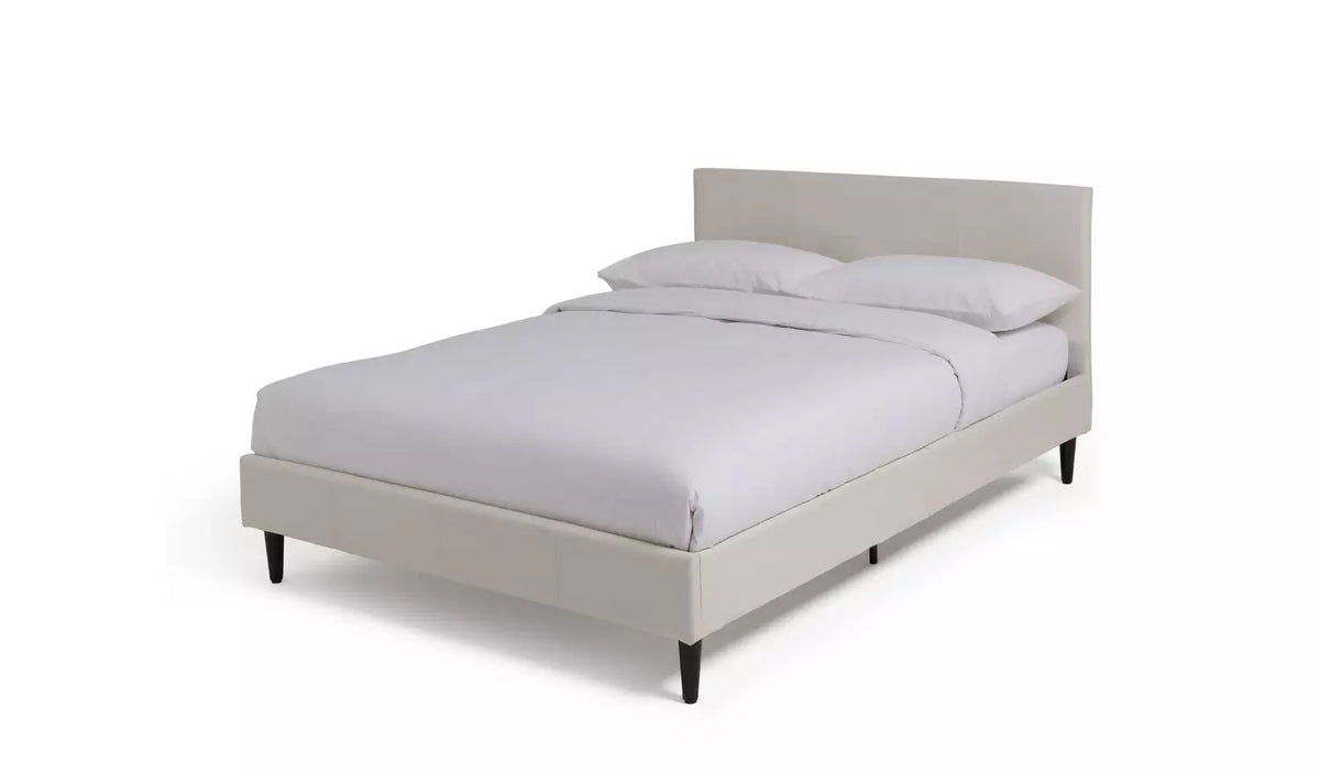 Argos Home Skylar Small Double Bed Frame - Grey, 126x199x87.5cm
