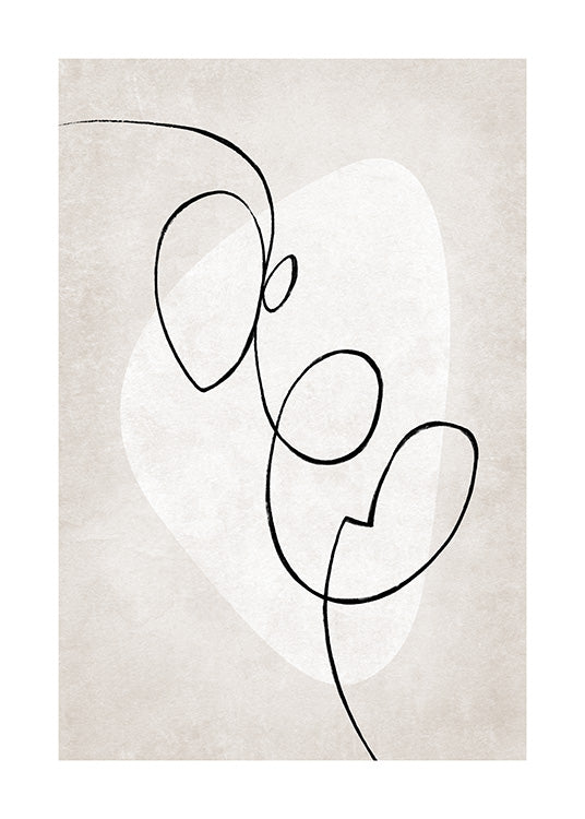 Artful Lines No1 Poster 