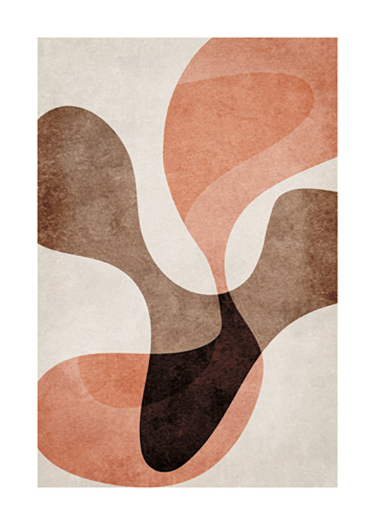 ORGANIC SHAPES NO1 POSTER