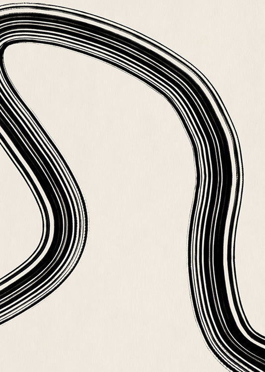 Black Curve No2 Poster