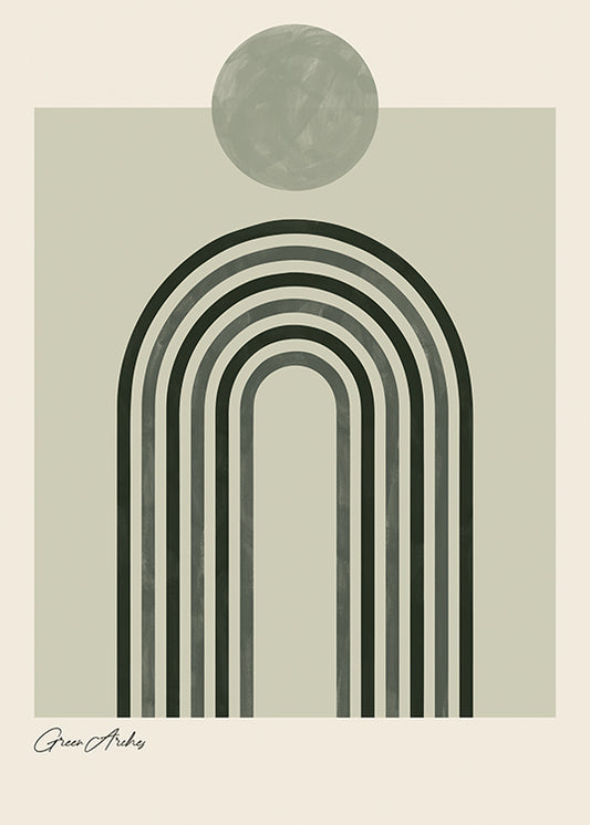 GREEN ARCHES POSTER