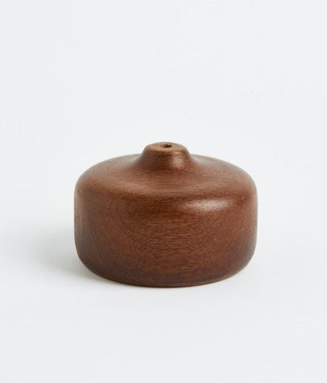 Wooden mini vase, Brown