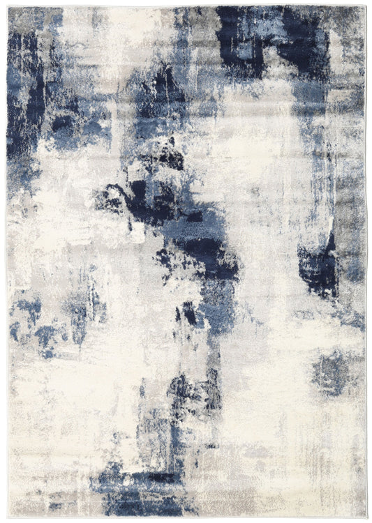 Mila - Blue / Grey, 160x230cm