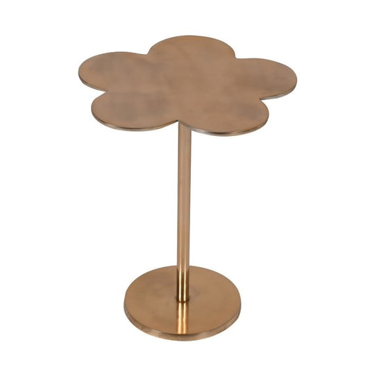 Gold Clover Leaf Side Table, 51x41x41cm