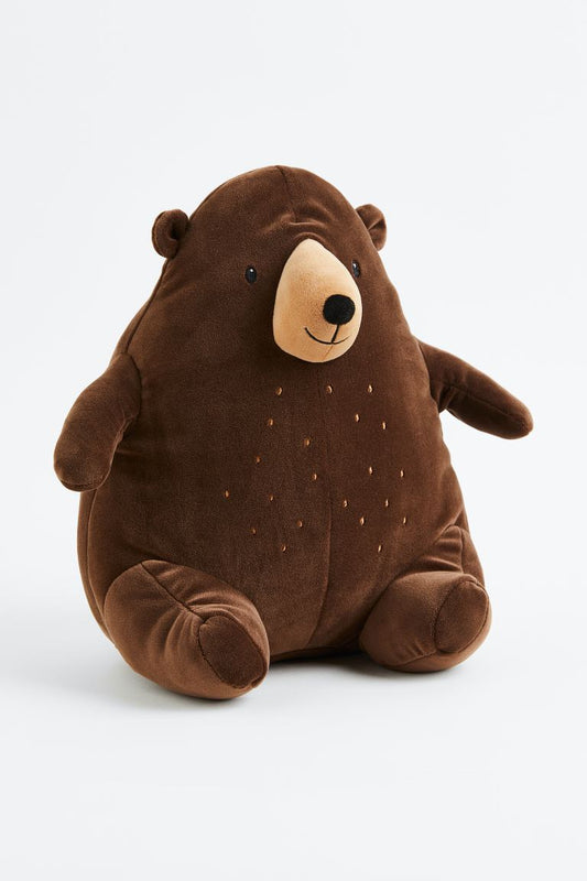 Extra-soft Soft toy - Dark brown/Bear